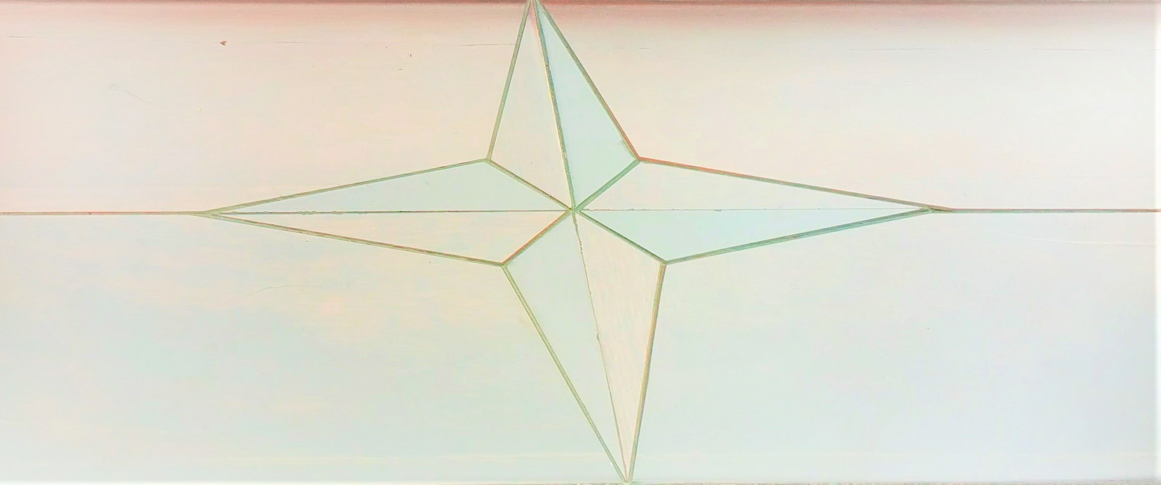 Compass rose inlay detail