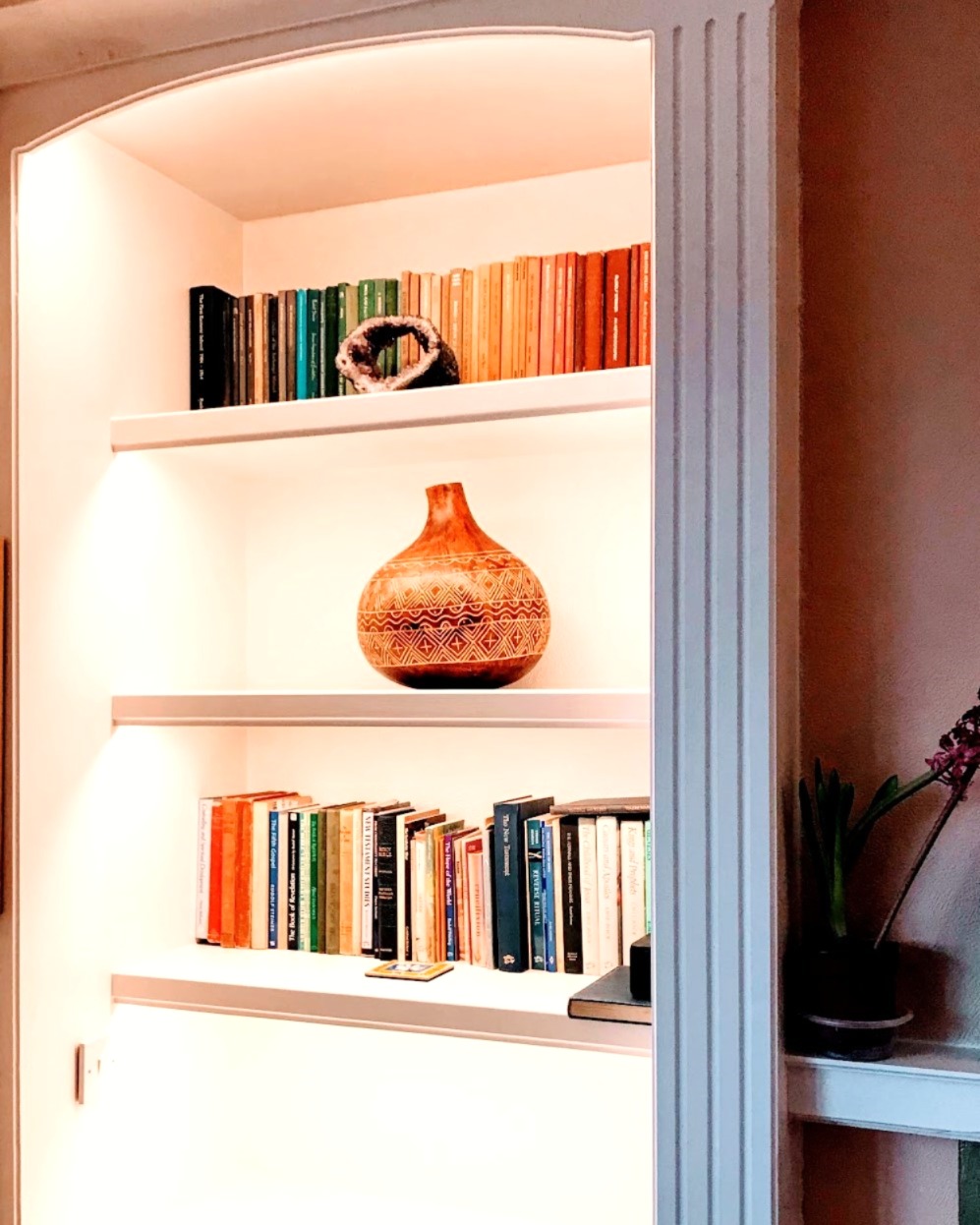 Bespoke furniture corner configuration detail
